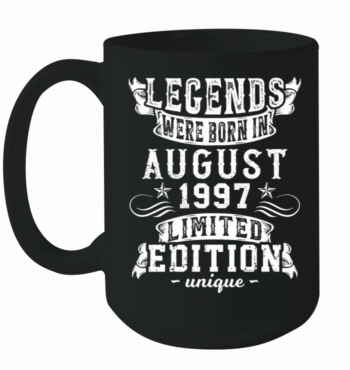 Birthday August 1997 Year Limited Edition Vintage Ceramic Mug