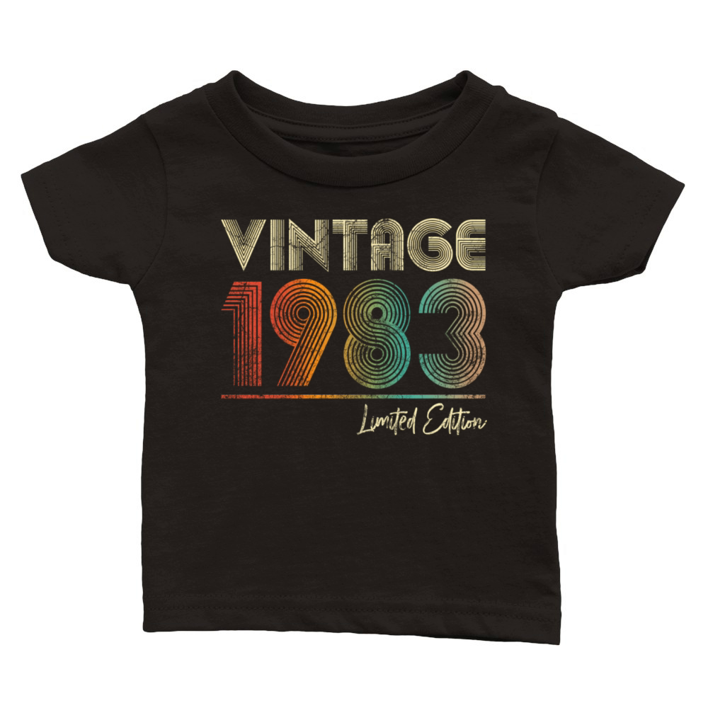 40 Years Old Vintage 1983 40Th Wo Classic Baby Crewneck T-shirt