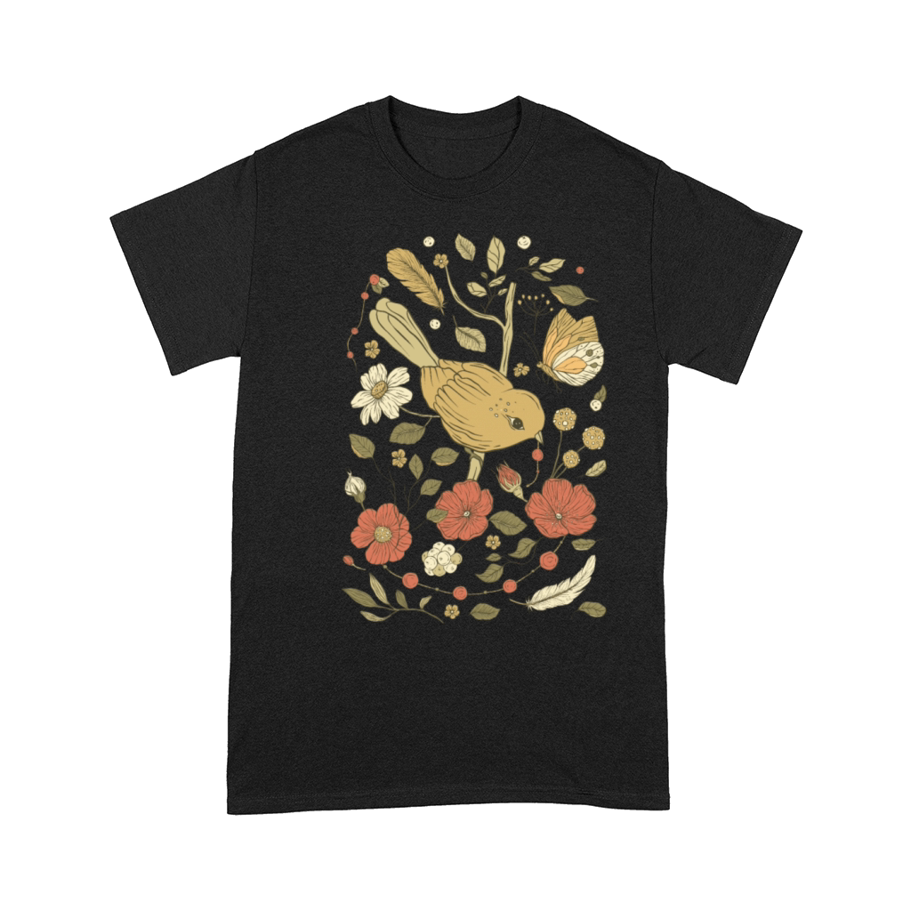 Beige Brown Bird Vintage T-Shirt Comfort T-shirt