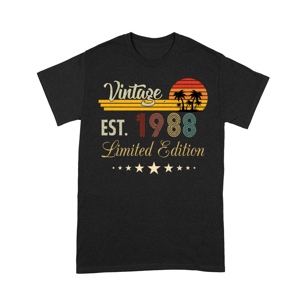 Vintage Est 1988 Limited Edition Birthday Comfort T-shirt