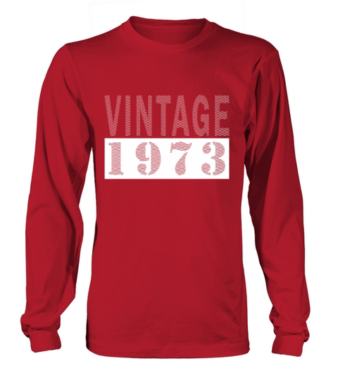 Vintage 1973 50th birthday retro men women Long sleeved Unisex