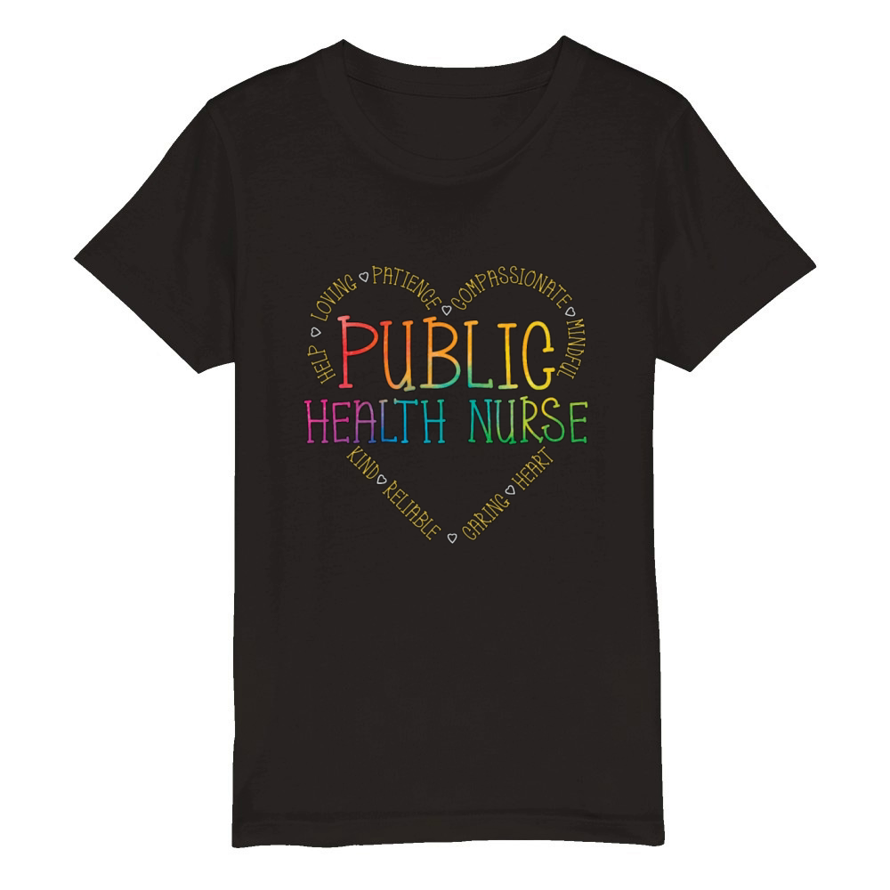 Public Health Nurse Health Worker Epidemiologist Organic Kids Crewneck T-shirt