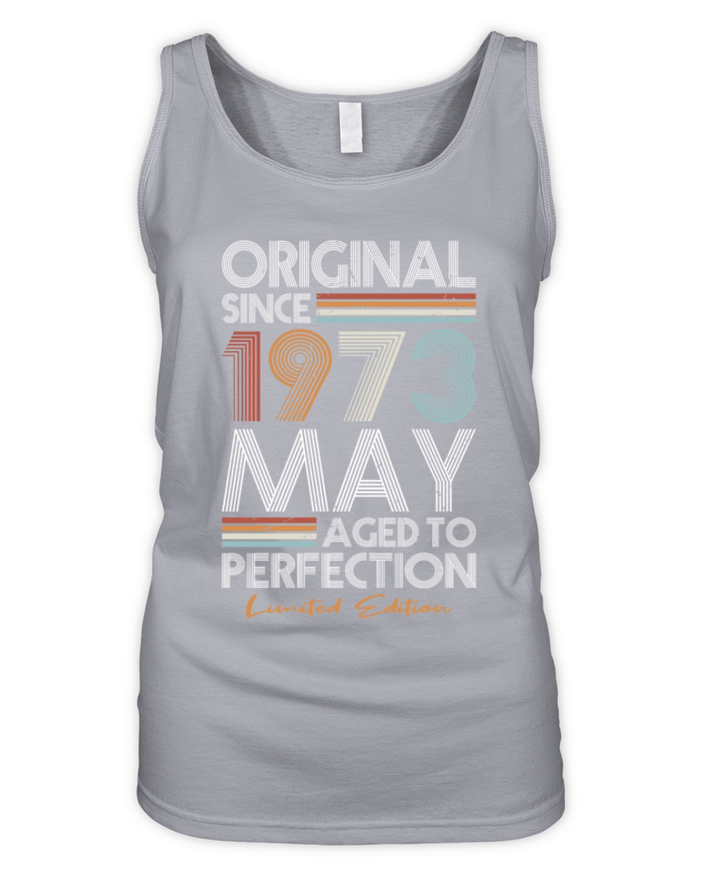 50th birthday may 1973 original 1973 Organic Women's Tank Top