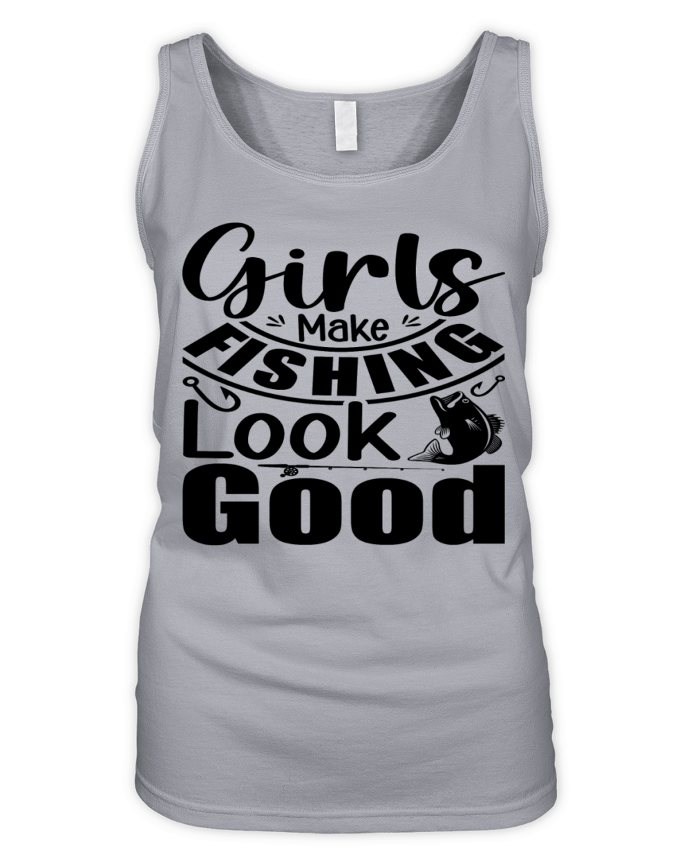 Girls Make Fishing Look Good Organic Women's Tank Top