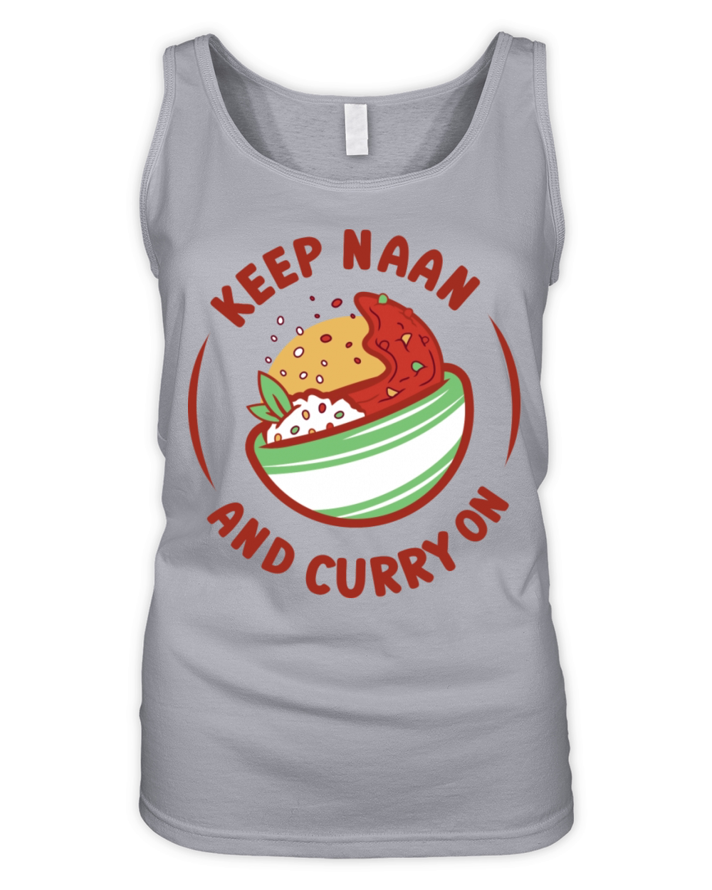 Keep Naan And Curry On Indian Food Quote Organic Women's Tank Top