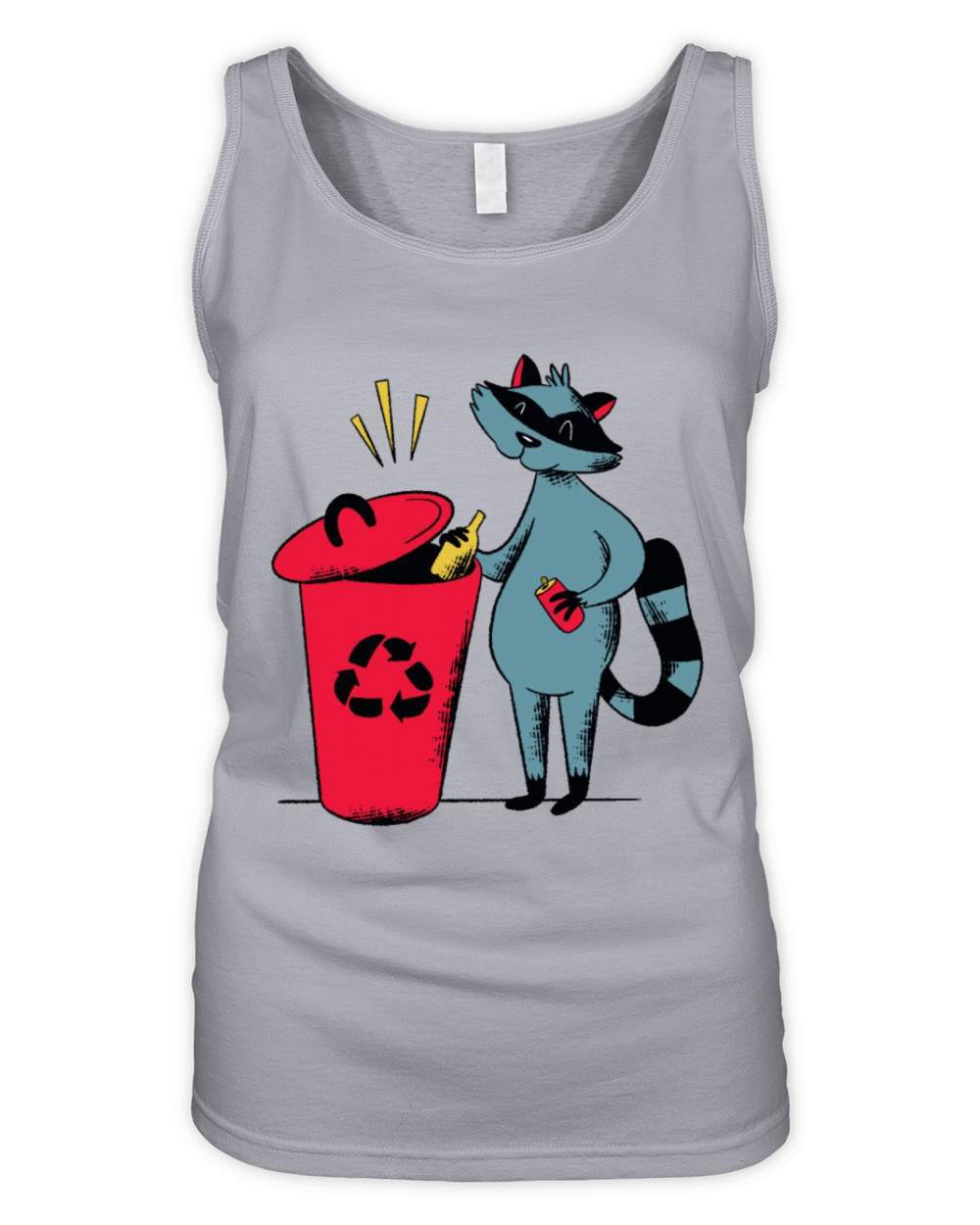 Recycling Raccoon Recycle Shirt Recycling Organic Women's Tank Top