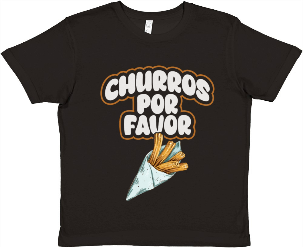 Churros Por Favor Vintage Mexican Churro Premium Kids Crewneck T-shirt
