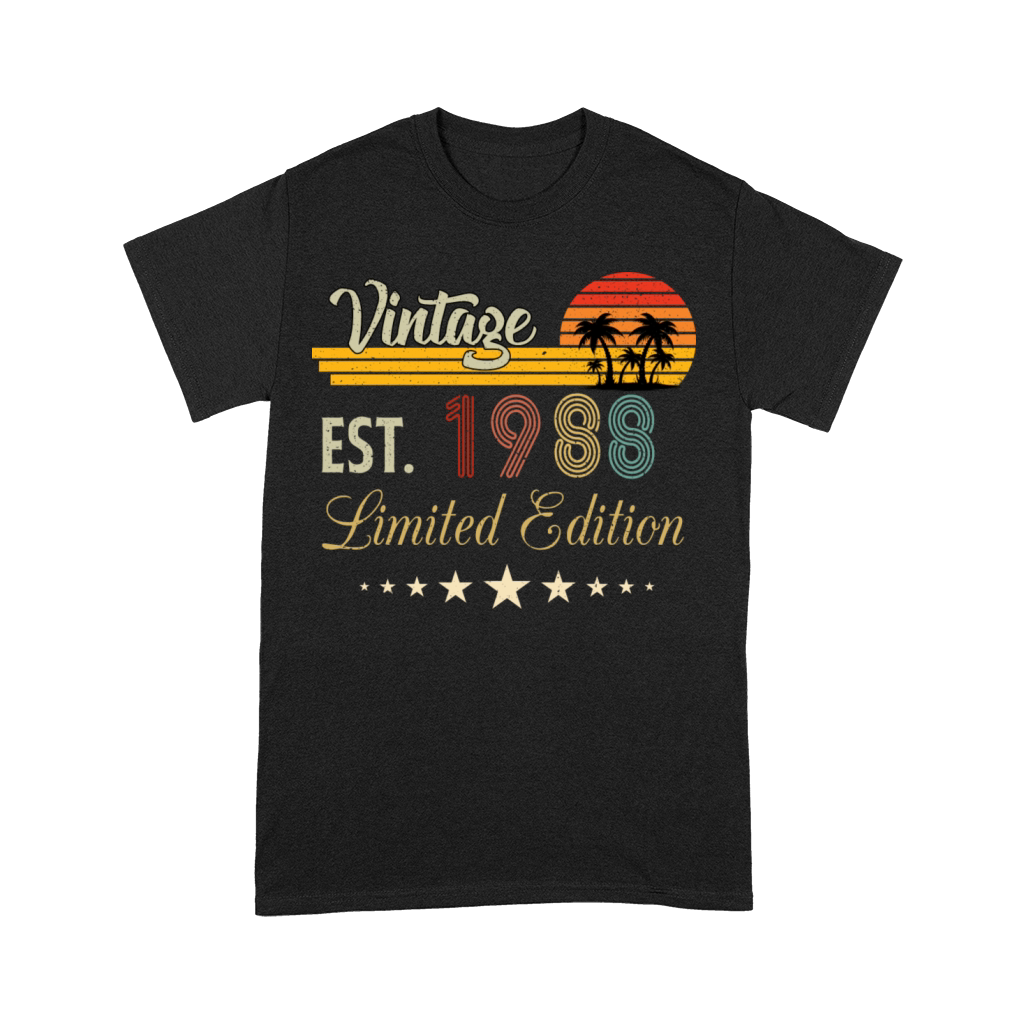Vintage Est 1988 Limited Edition Birthday Premium T-shirt