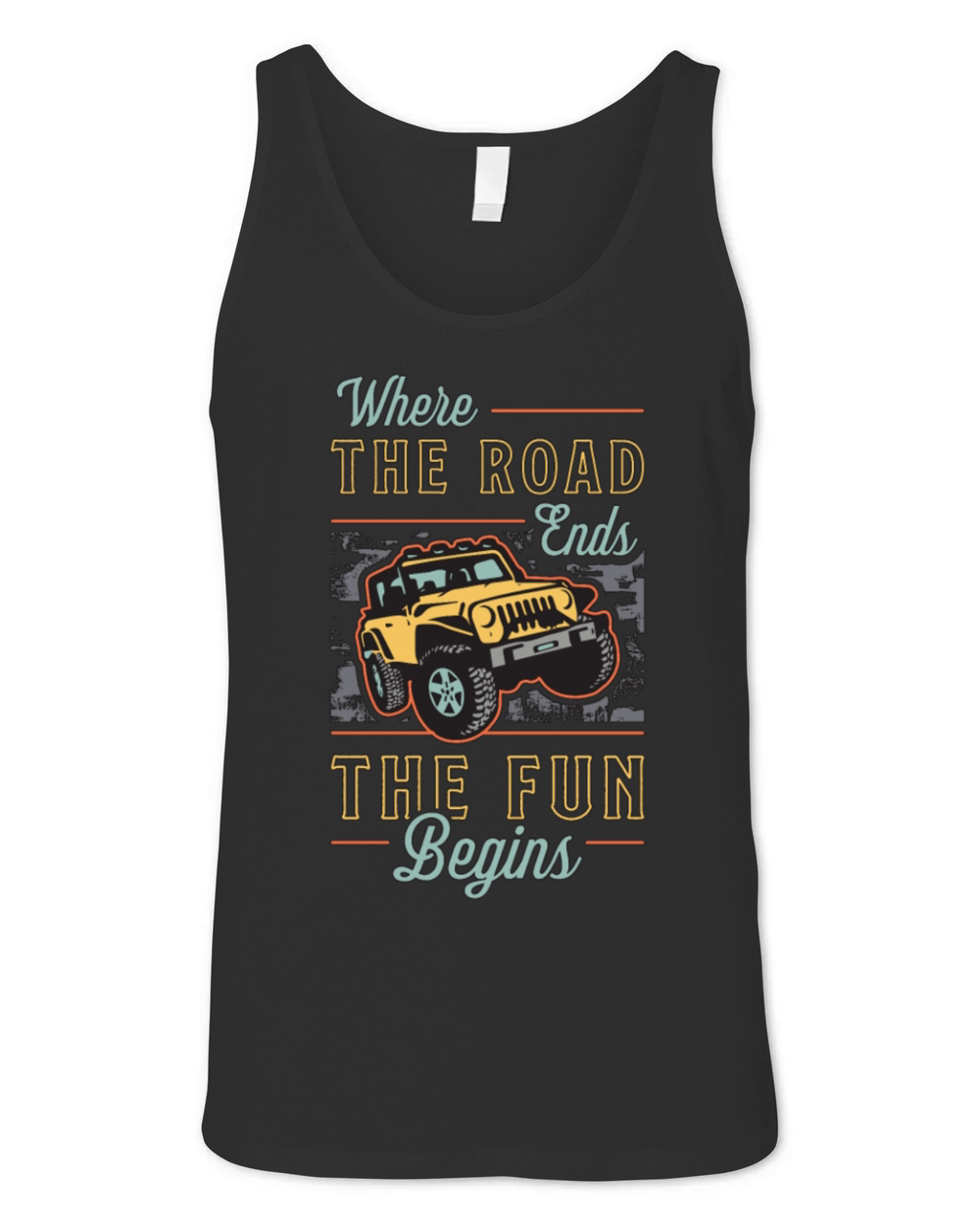 Off-Road Racing Where The Road Ends The Motocross Unisex Jersey Tank