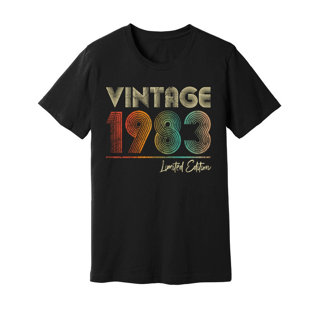 40 Years Old Vintage 1983 40Th Wo Unisex Jersey Tee