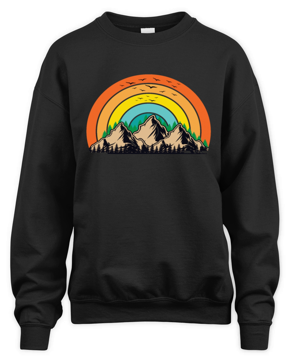 Mountain Vintage Mountains Mountains Mountain Unisex Premium Crewneck Sweatshirt