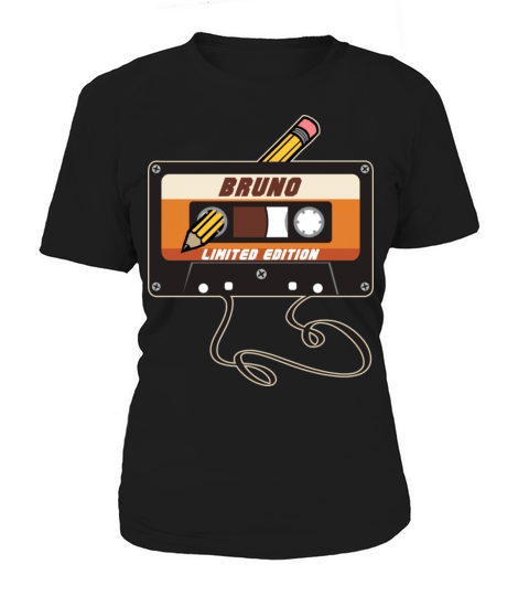 Bruno Limited Edition Cassette Tape Vintage Style Women's T-Shirt