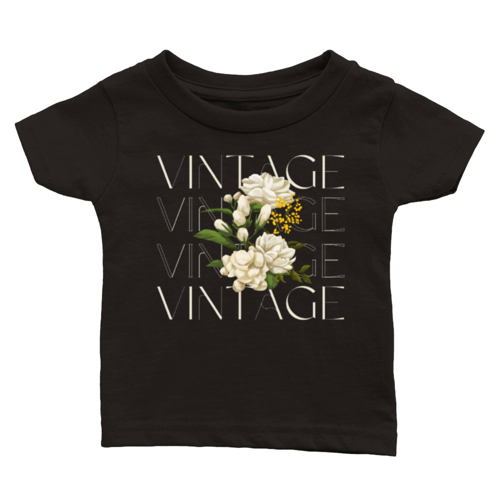 Flower vintage Classic Baby Crewneck T-shirt