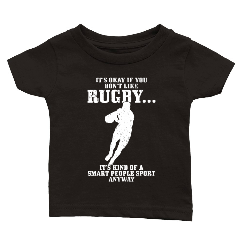 Rugby Smart People Sport Funny Rugby Playerretrosa Classic Baby Crewneck T-shirt