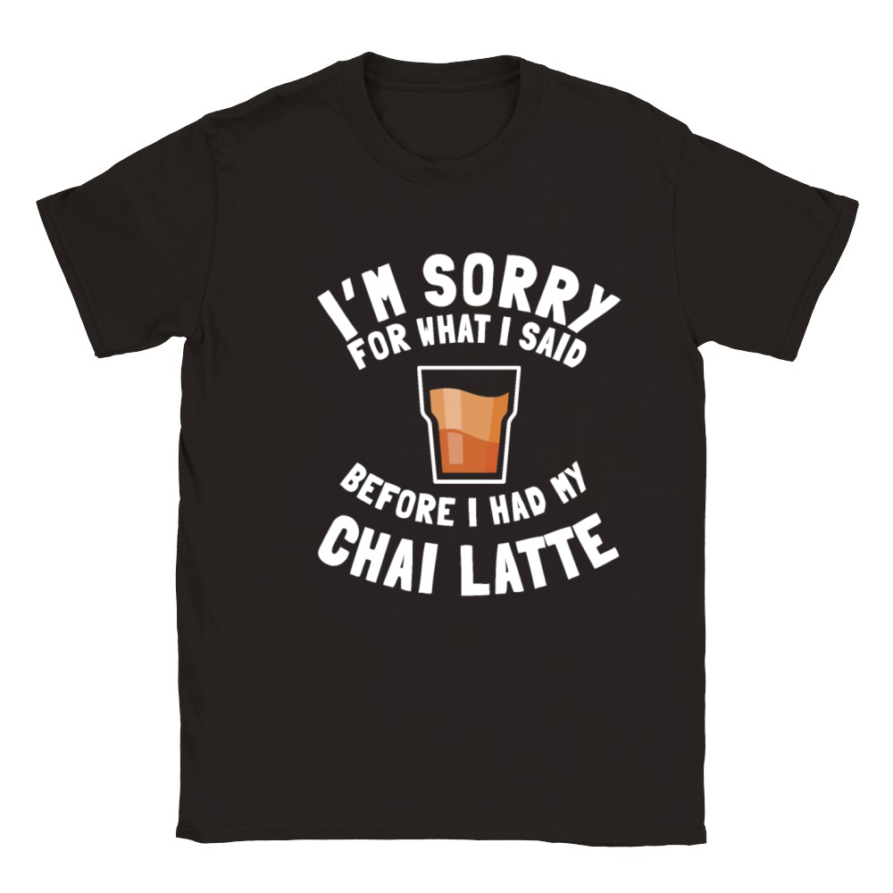 Chai Latte Quote Love Spiced Chai Tea Classic Kids Crewneck T-shirt