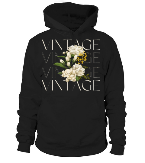 Flower vintage Hoodie Unisex