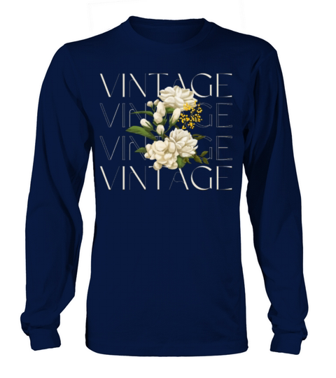 Flower vintage Long sleeved Unisex