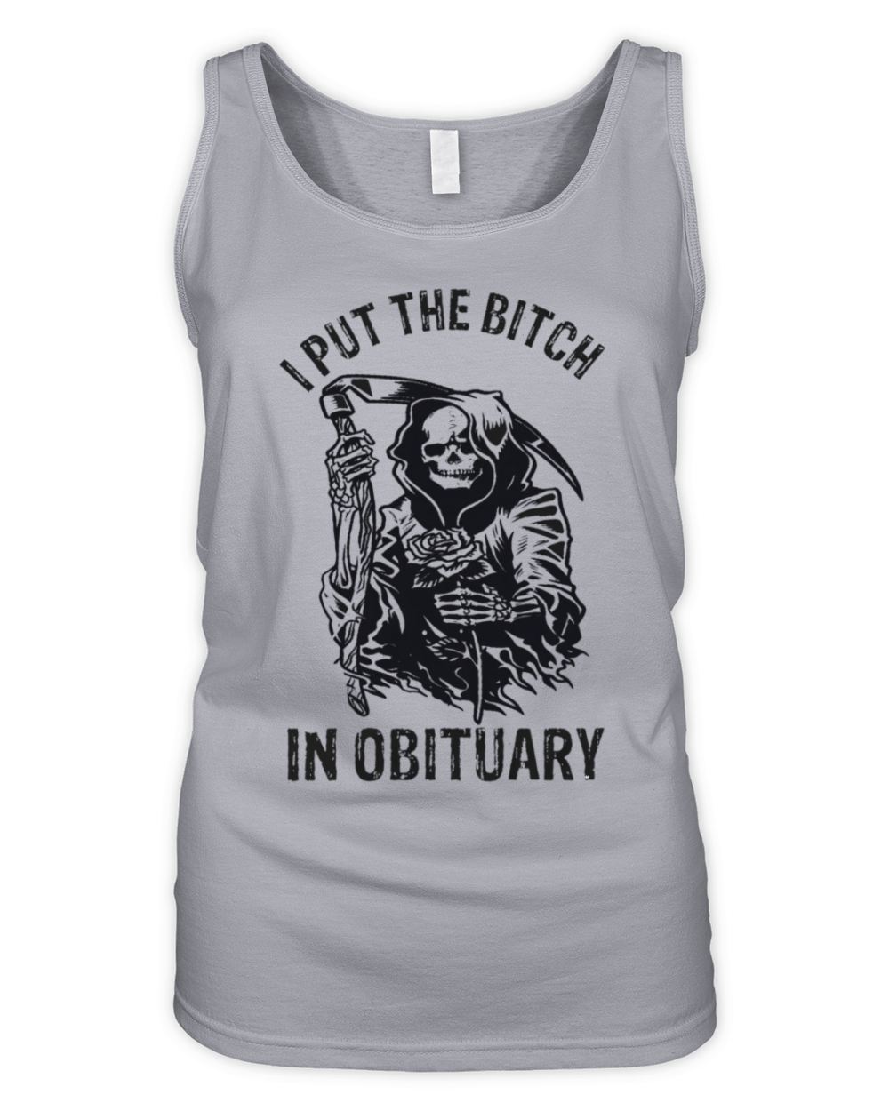 I Put The Bitch In Obituary Organic Women's Tank Top