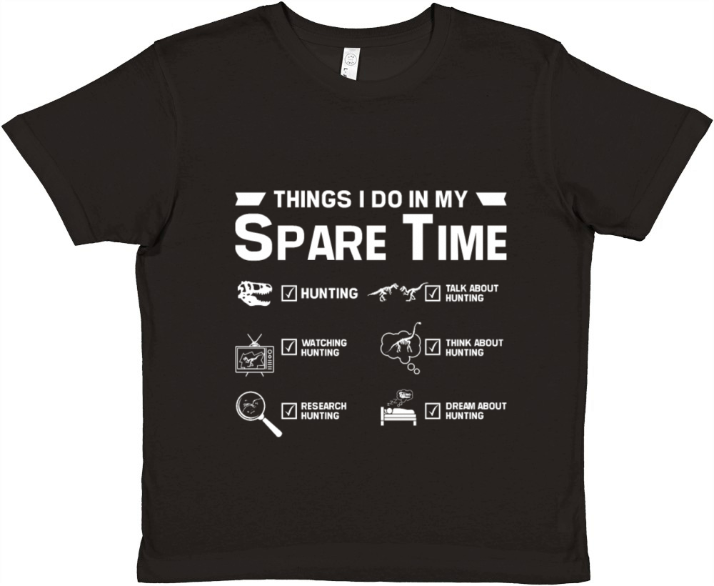 Things I do in my spare time fossil hunting Premium Kids Crewneck T-shirt