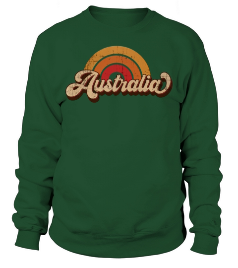 Australia Retro Vintage Rainbow Souvenir Sweatshirt Unisex