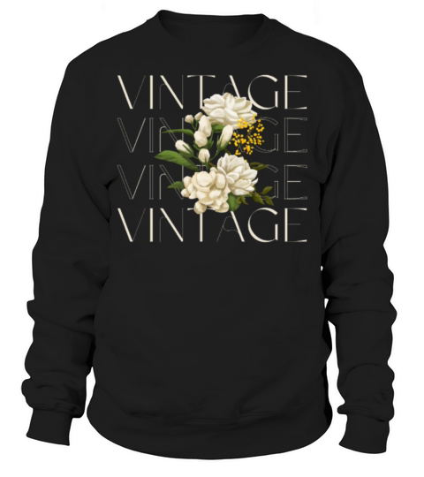 Flower vintage Sweatshirt Unisex