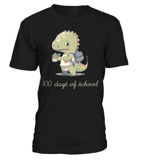 100 Days of School Cute Dino Funny Vintage Dinosau T-Shirt Unisex