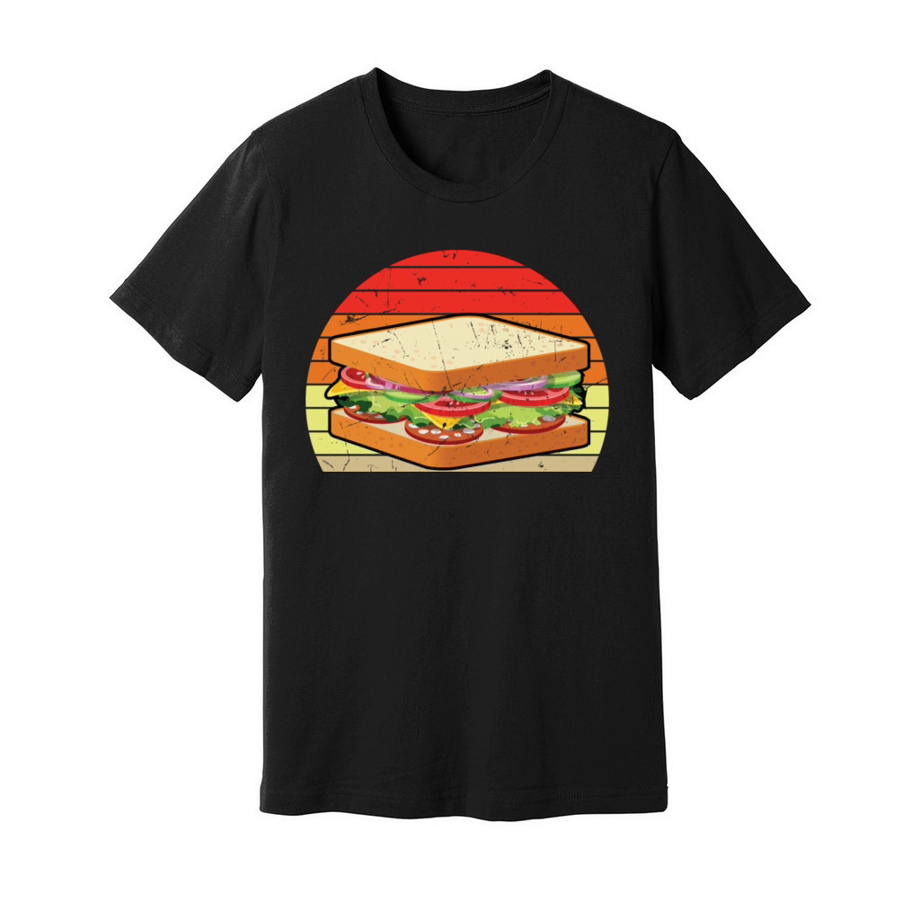 Vintage Sandwich Artwork Unisex Jersey Tee