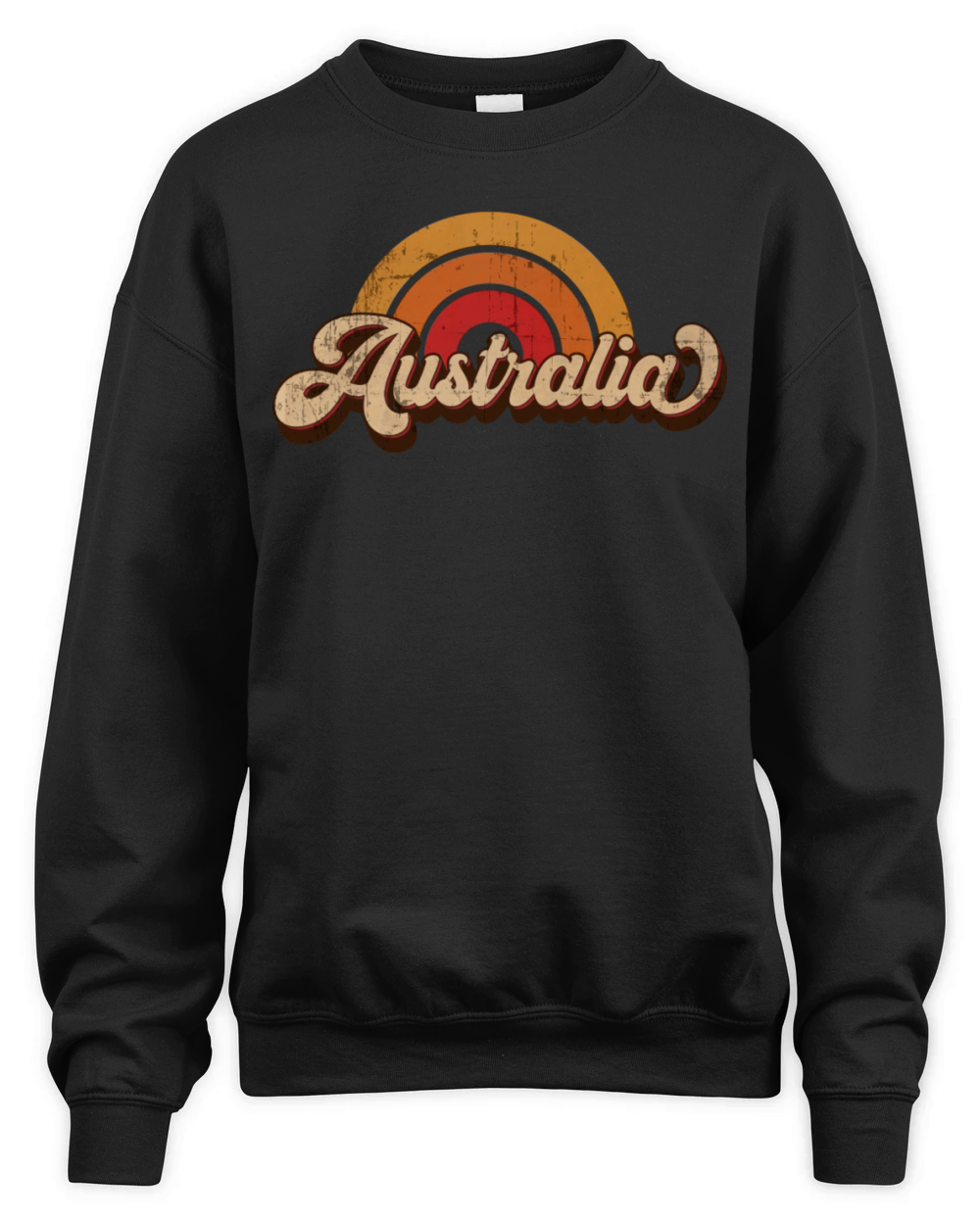 Australia Retro Vintage Rainbow Souvenir Unisex Premium Crewneck Sweatshirt