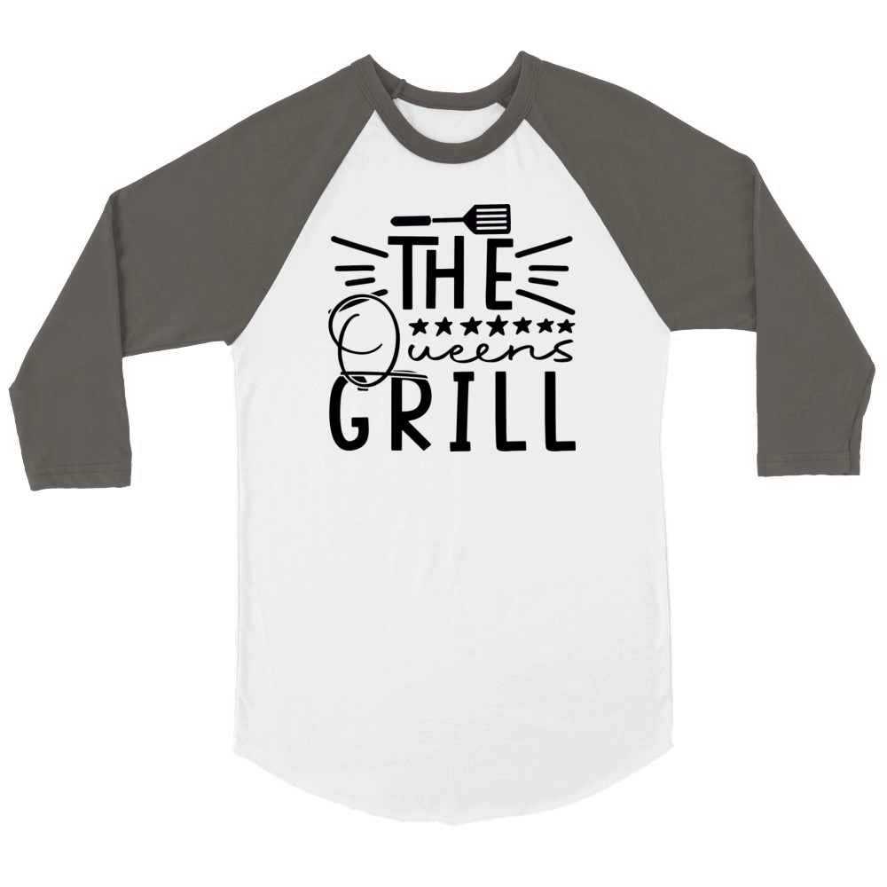 The Queens Grill Unisex ¾ sleeve Raglan T-shirt