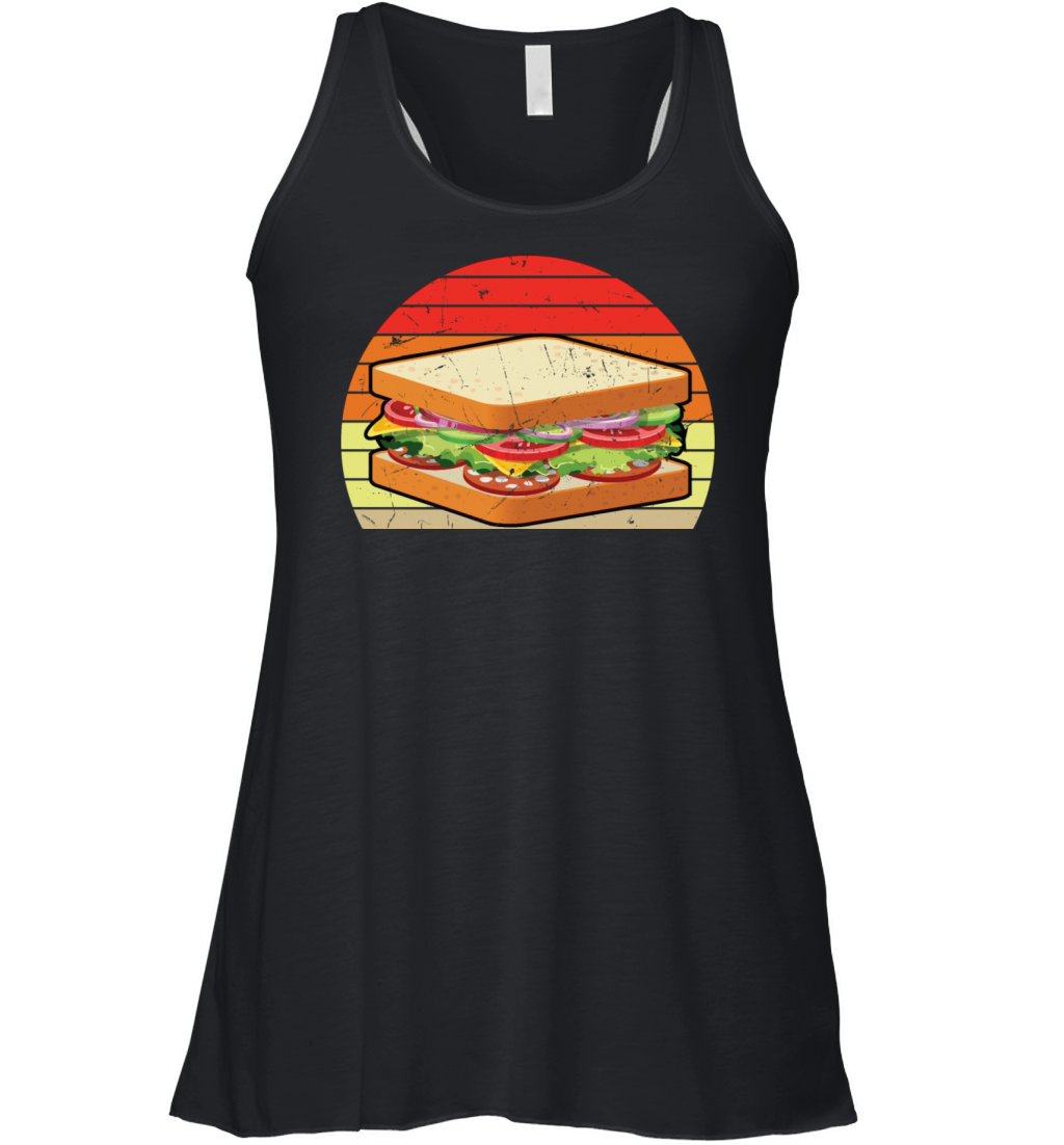 Vintage Sandwich Artwork Women&#039;s Flowy Tank Top