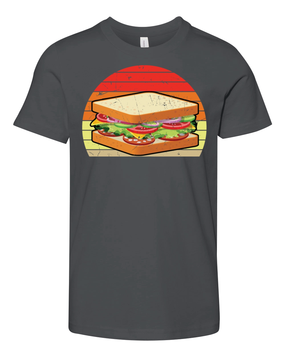 Vintage Sandwich Artwork Youth Unisex Jersey Tee