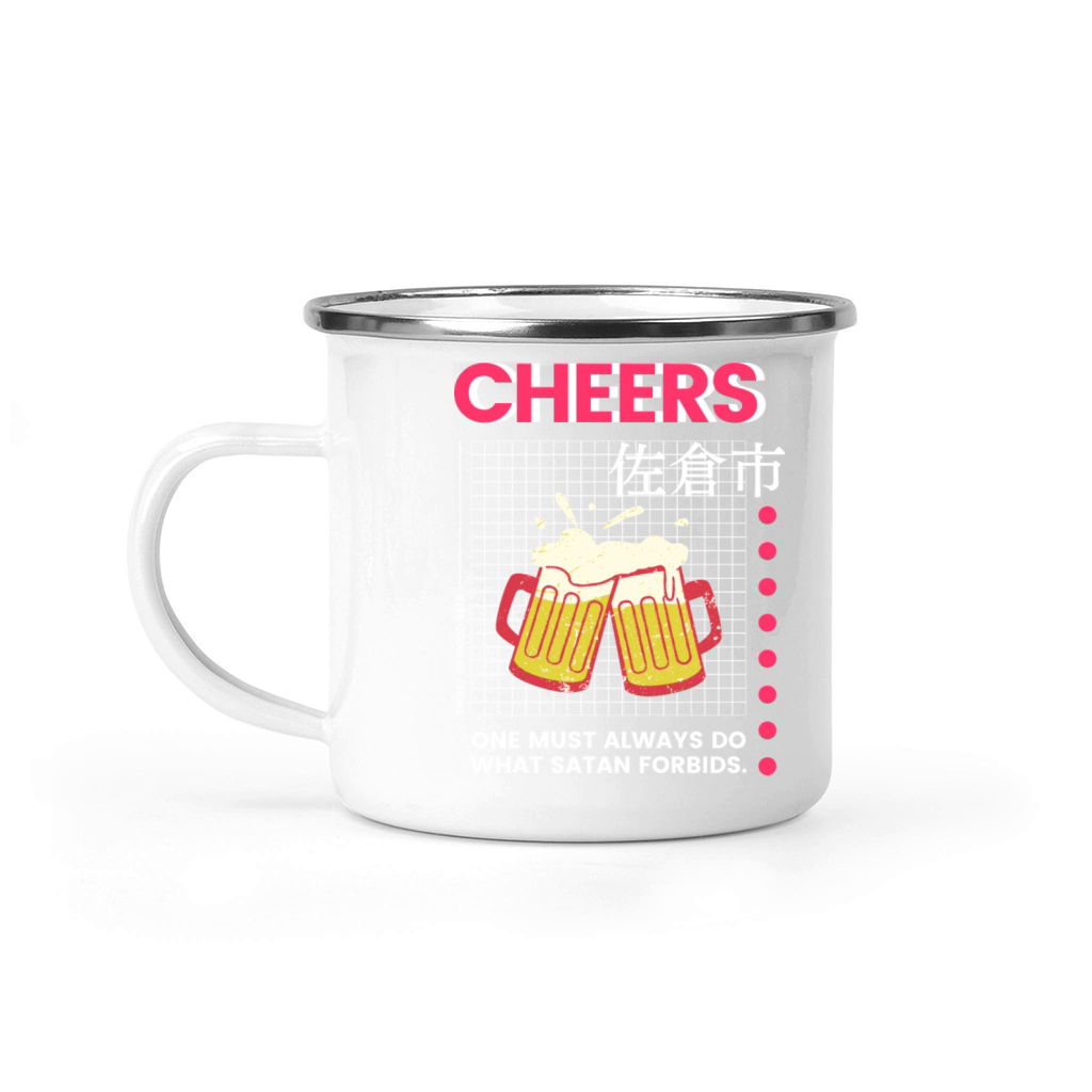 Cheers Thirst Of A Good Beer Drink It Camping Mug