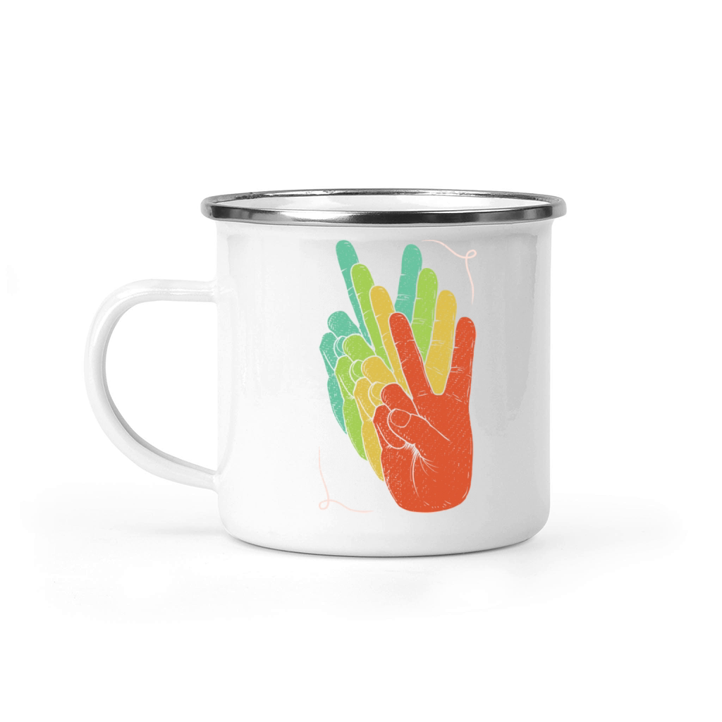 Retro Peace Vintage Passion Hippie Festival Lover Camping Mug