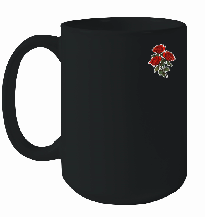 Cool Patch Red Roses Vintage Floral Flowers Lover Ceramic Mug