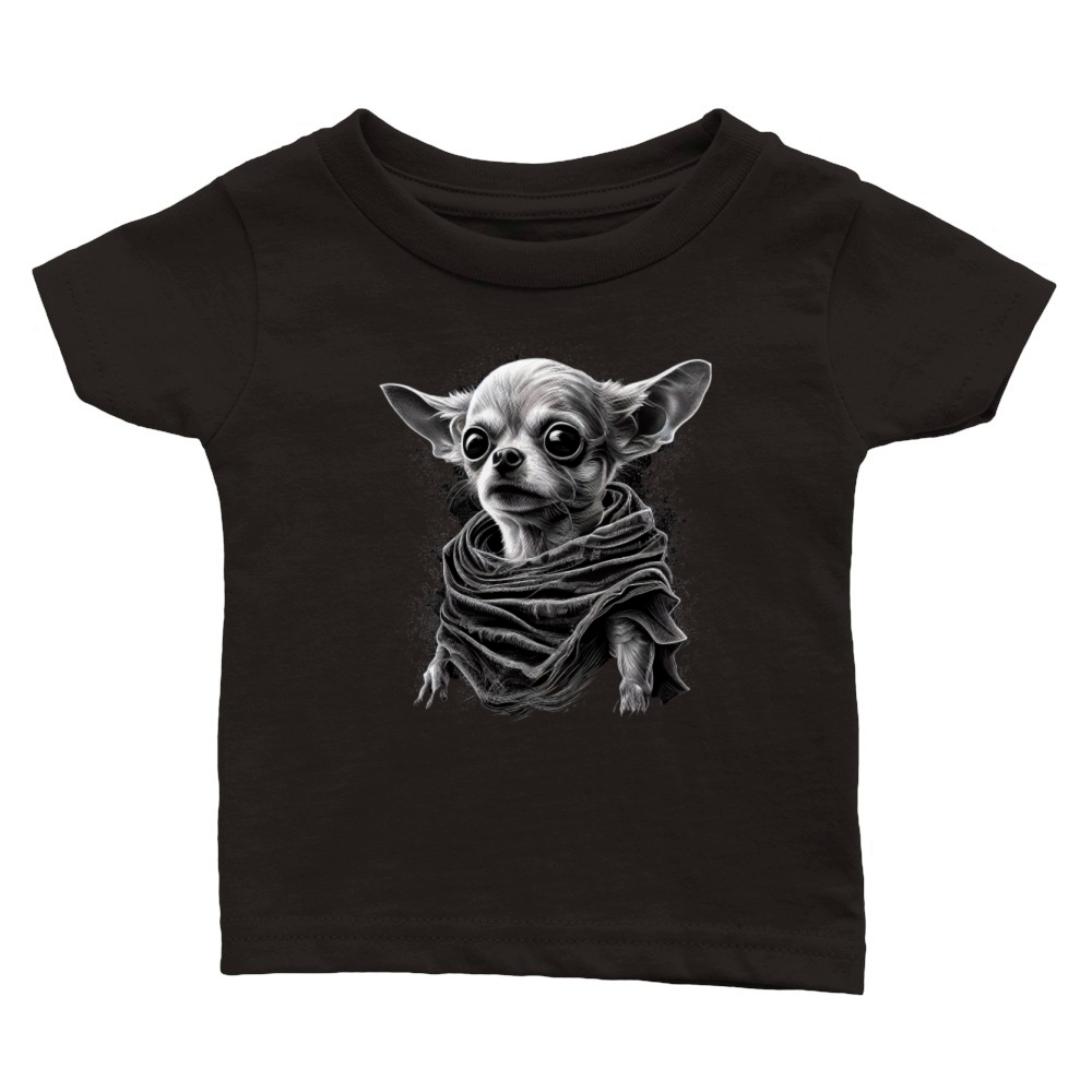 Chihuahua Halloween Costume - Scary Pumpkin Witch Classic Baby Crewneck T-shirt