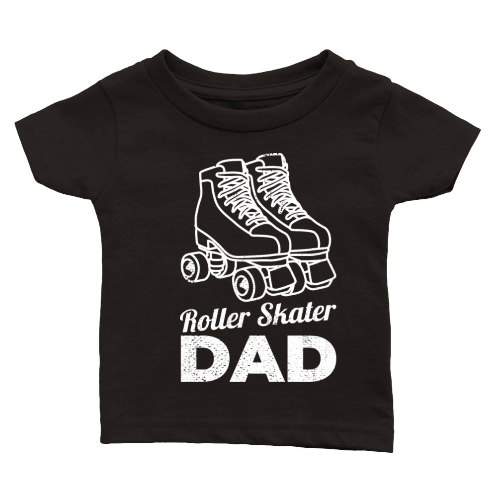 Roller Skating Papa Classic Baby Crewneck T-shirt