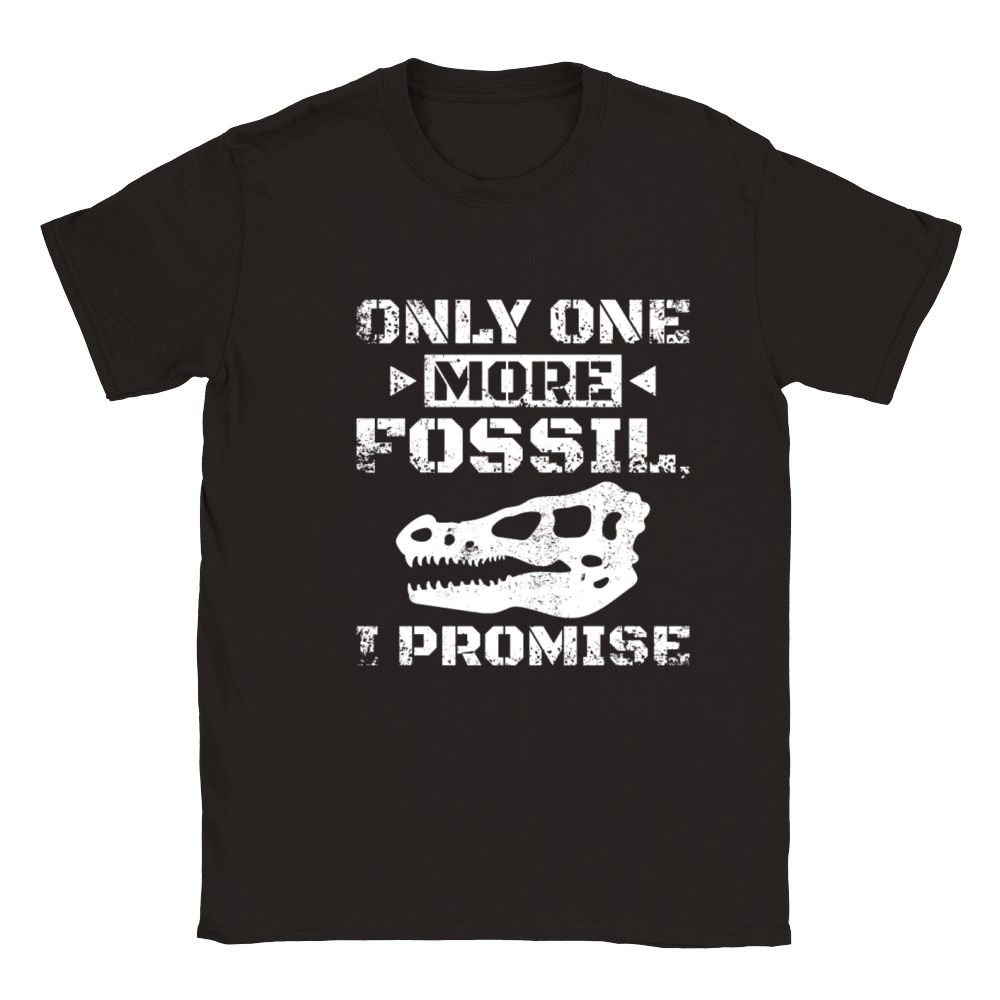 One more fossil Dinosaur Paleontologist Classic Kids Crewneck T-shirt