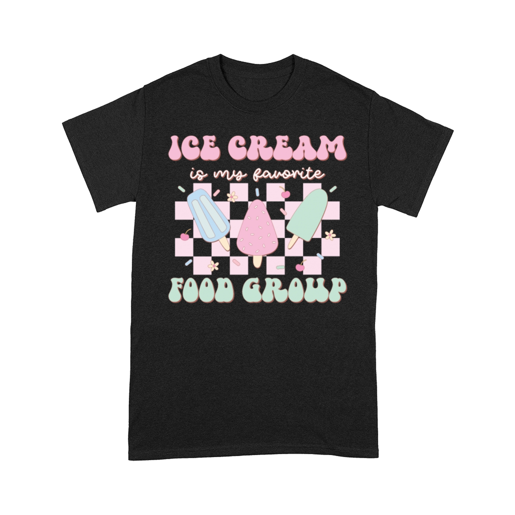 Ice Cream Is My Favorite Food Group Summer Holiday Comfort T-shirt