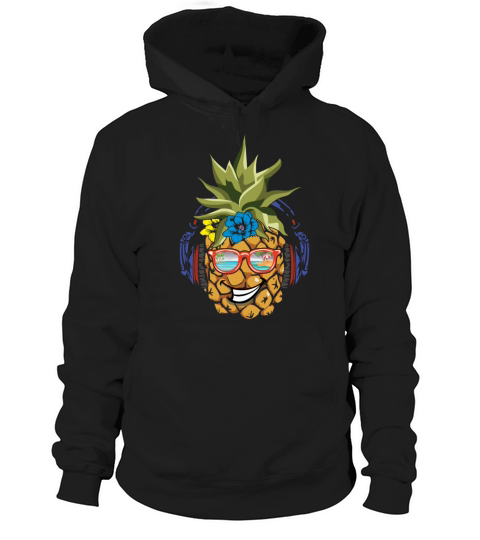 Funny Pineapple Surfing Surf Hello Summer Hoodie Unisex