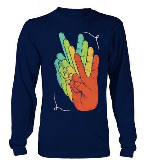 Retro Peace Vintage Passion Hippie Festival Lover Long sleeved Unisex