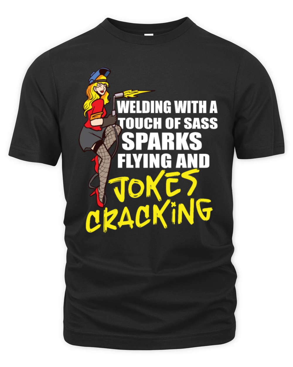 Female Welder Funny Welding Mechanic Forge Organic Unisex T-shirt