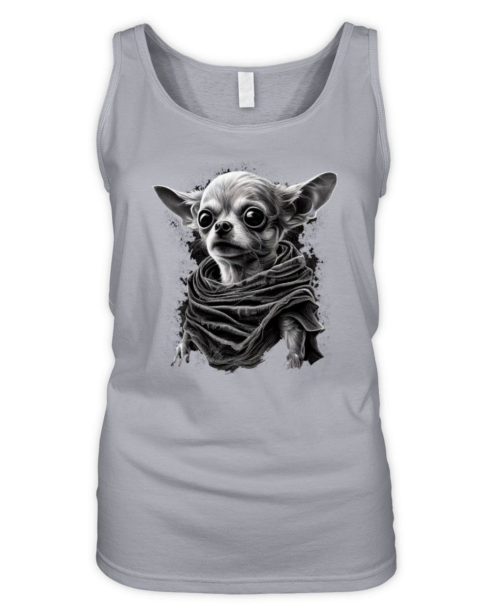 Chihuahua Halloween Costume - Scary Pumpkin Witch Organic Women's Tank Top