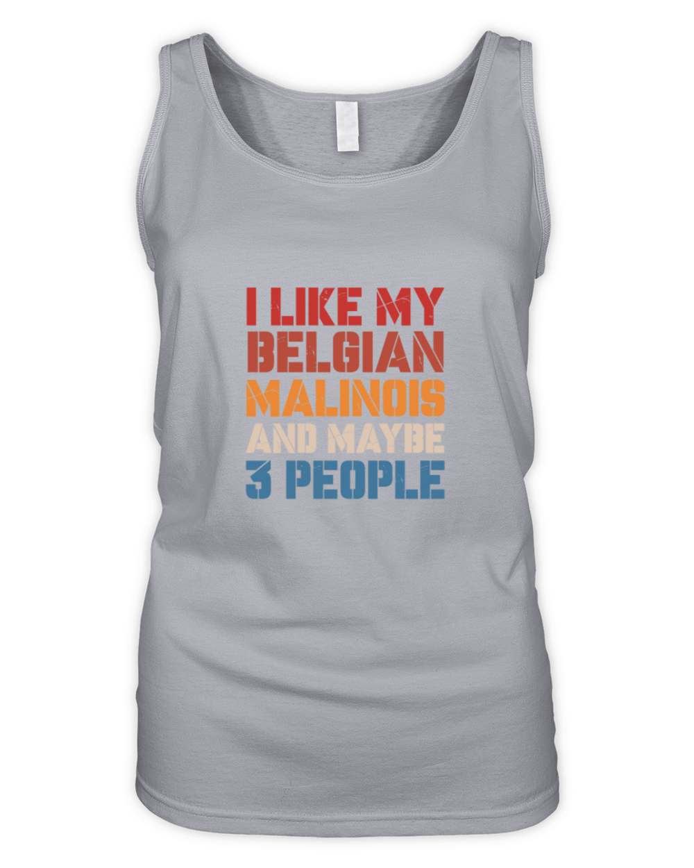 I Like Belgian Malinois And Maybe 3 People Vintage Organic Women's Tank Top