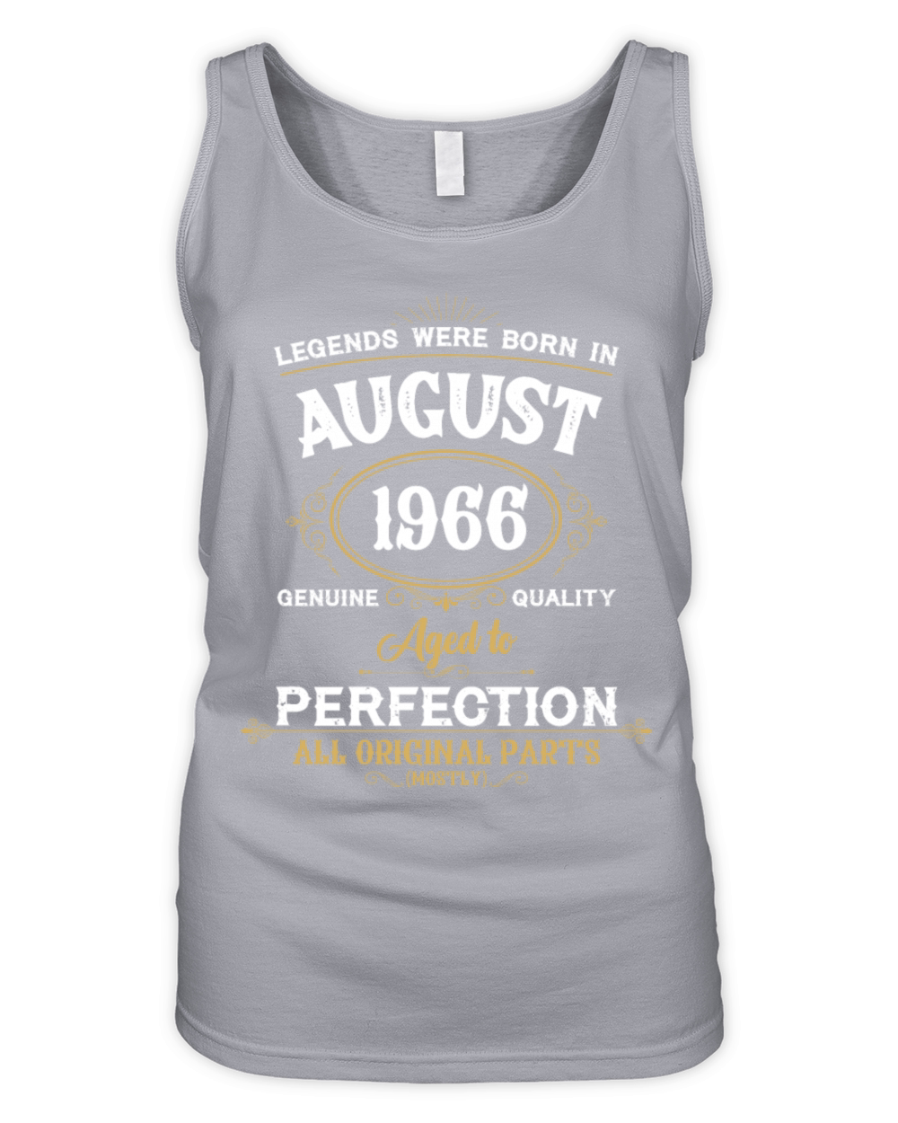 Legends Were Born In August 1966 Organic Women's Tank Top