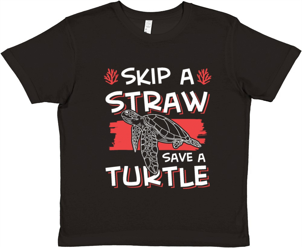 Save the Turtles, Skip the Straws | Kids T-Shirt