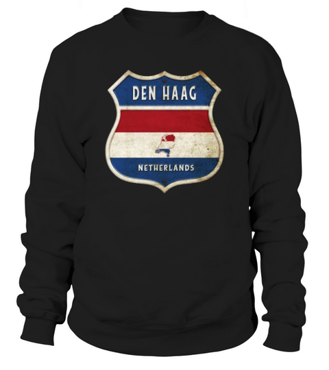 The Hague Netherlands flag coat of arms design Sweatshirt Unisex