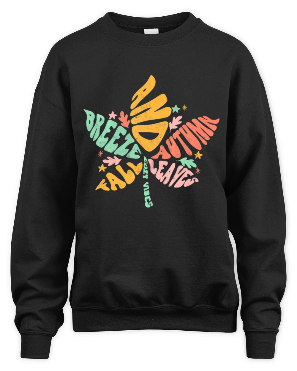 Fall Breeze Autumn Leaves Season Thanksgiving Unisex Premium Crewneck Sweatshirt