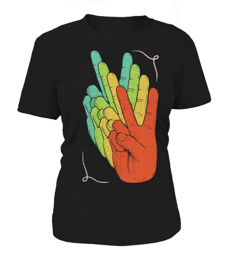 Retro Peace Vintage Passion Hippie Festival Lover Women's T-Shirt