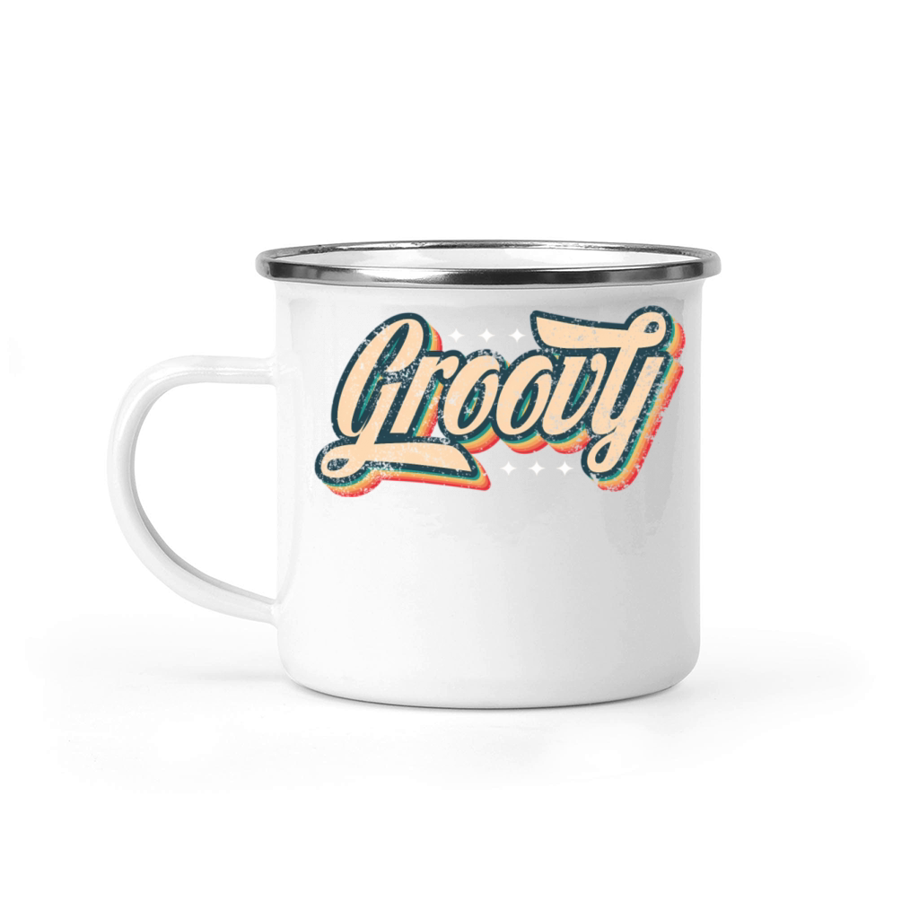 Groovy Look Slang A 70S Or 80S Camping Mug