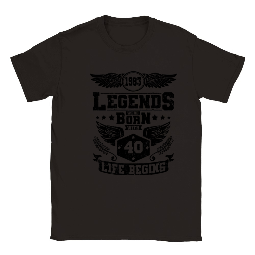 Legends were born in 1983 Classic Kids Crewneck T-shirt